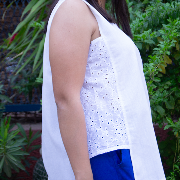 Sunline Linen Top White – view 2