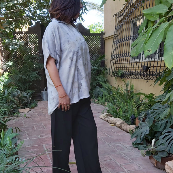 Terra Tones Ecoprint Blouse – view 3