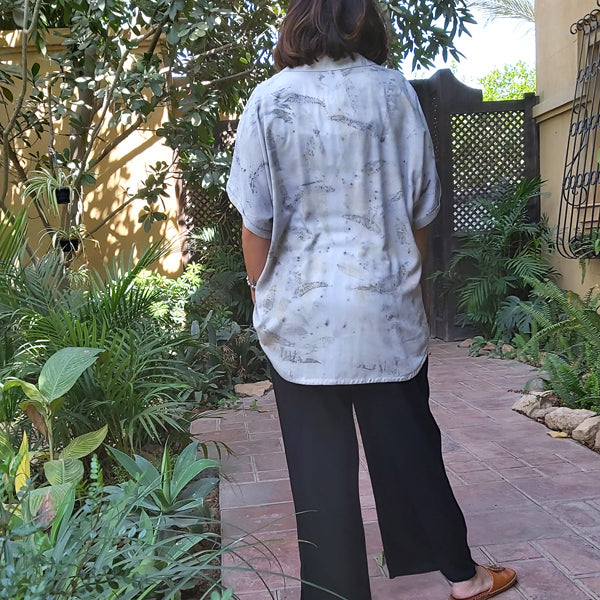 Terra Tones Ecoprint Blouse – view 4