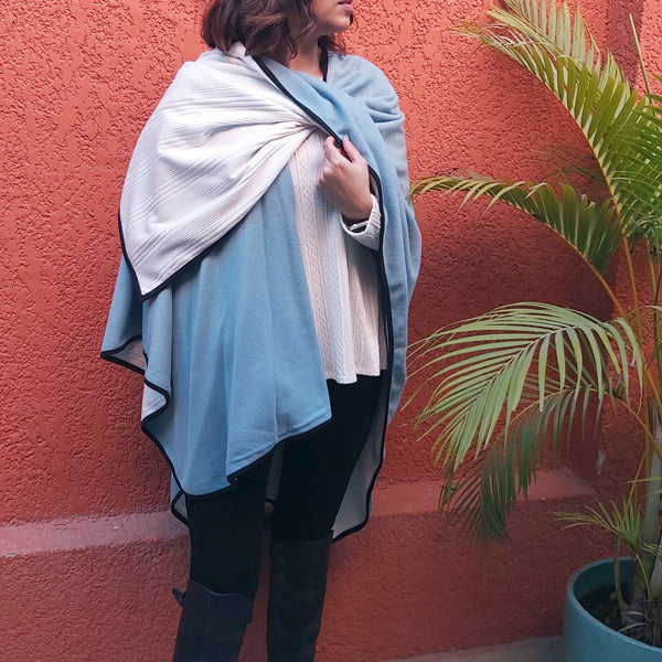 The Dual Tone Wrap Shawl