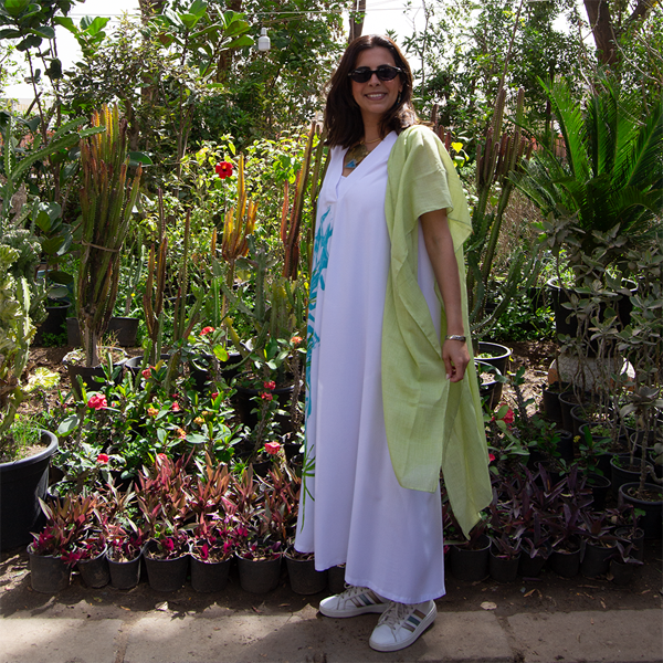 Wild Bloom Cotton Midi Dress – view 3