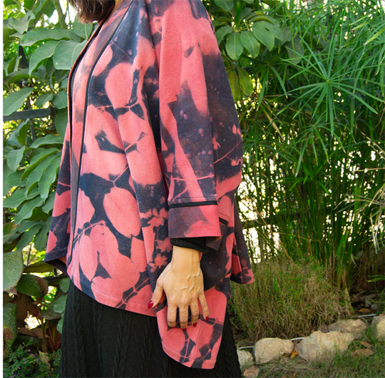 Winter Blossom Kimono Cyano Free Size – view 2