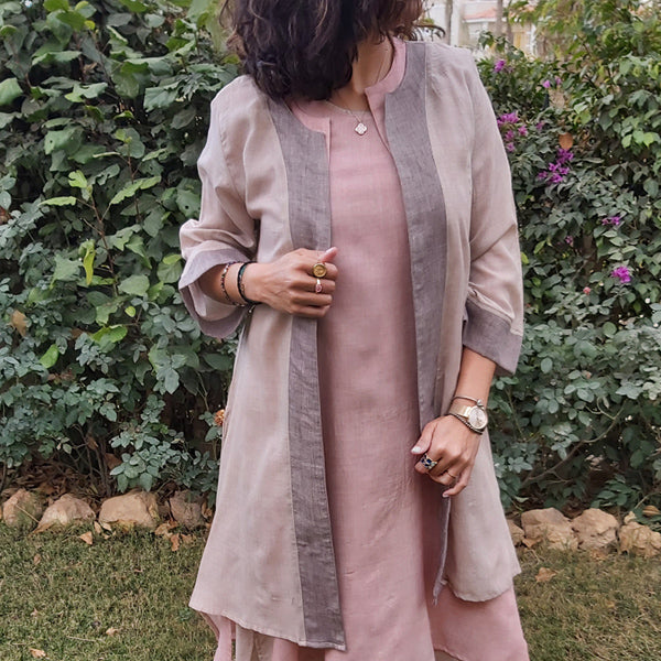 22S13 Long Two-Color Jacket – MimCreativeWear