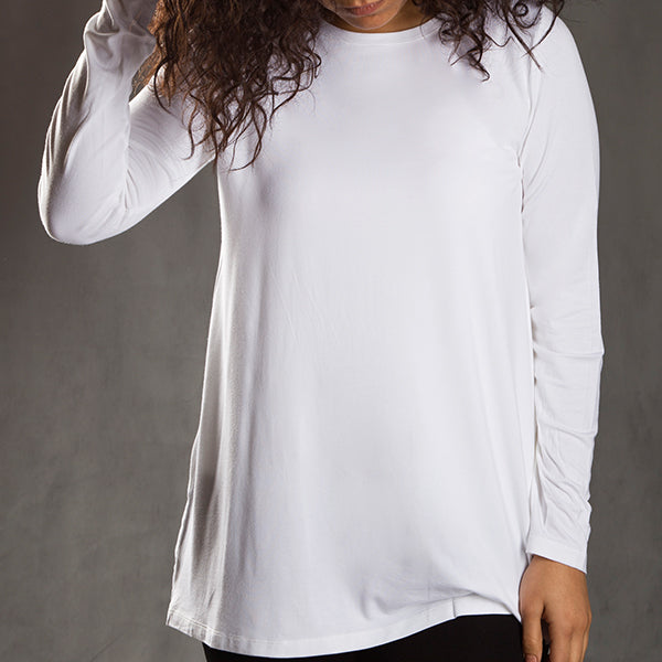 BE17A Crew-Neck Long Sleeve Basic Top