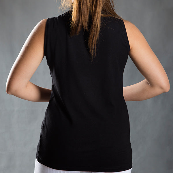 BE4 Turtle-Neck Straight-fit Sleeveless Basic Top