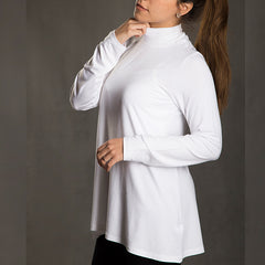 Basic Element Turtle-Neck A-Line Long Sleeve Top – women's top by MIM Creative Wear, Egypt
