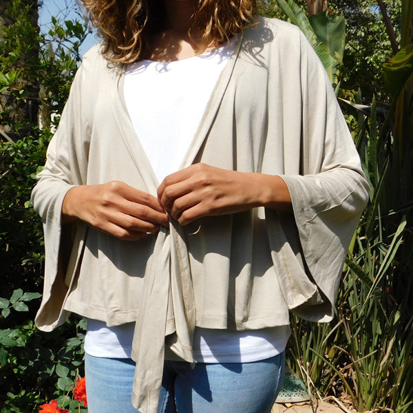 Bolero Drape Short Jacket - Viscose – view 2