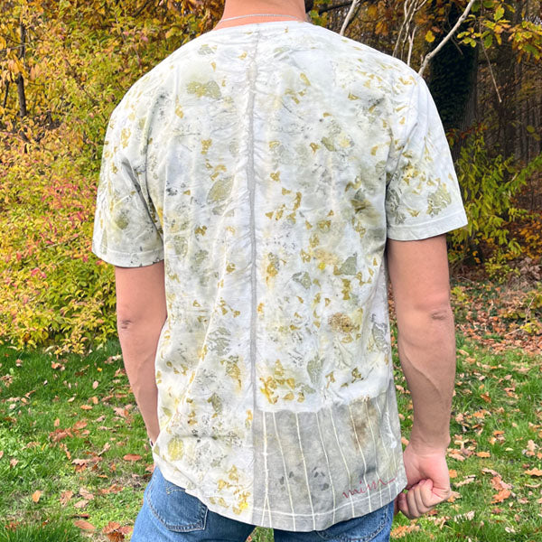 Eco Print T-Shirt Unisex – eco-printed women's t-shirt by MIM Creative Wear, Egypt