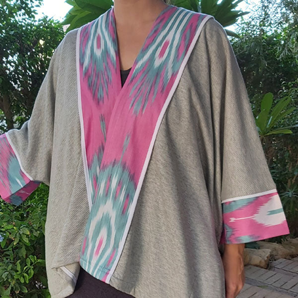 Ikat Kimono Jacket Free Size – view 2