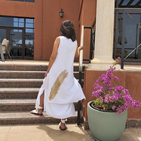MIM Signature Dress Golden Maat White – view 5