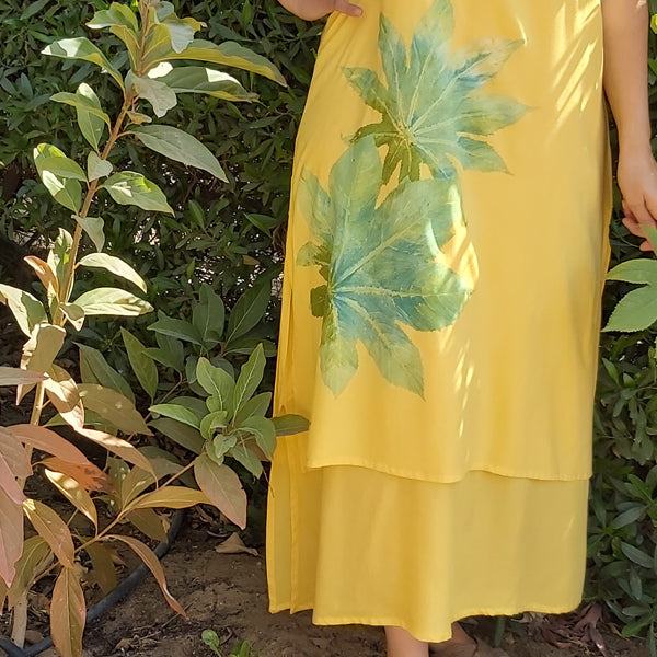 N1/U Sleeveless Two-Layer Dress-Aspen Yellow – view 2
