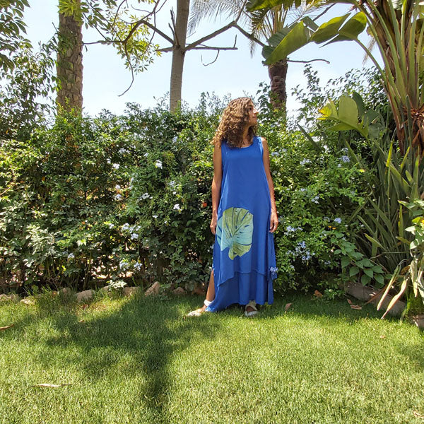 N1/U Sleeveless Two-Layer Dress-Cobalt Blue – view 2