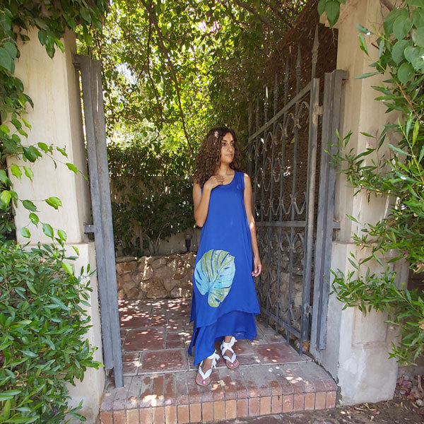 N1/U Sleeveless Two-Layer Dress-Cobalt Blue – view 3