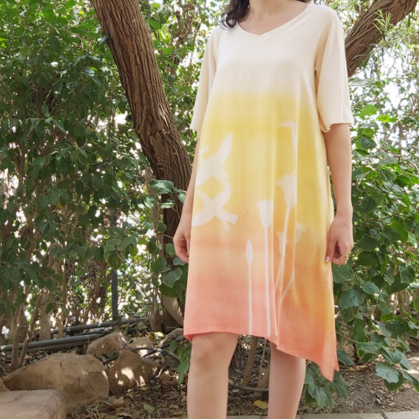 N5 V-Neck Half Sleeve Dress-White – view 5