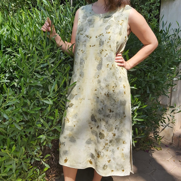 Petal Ecoprint Dress Slim – view 3