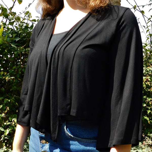 BOLERO DRAPE SHORT JACKET - Viscose