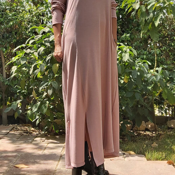 WA7 Long Sleeve A-Shape Long Dress – view 9